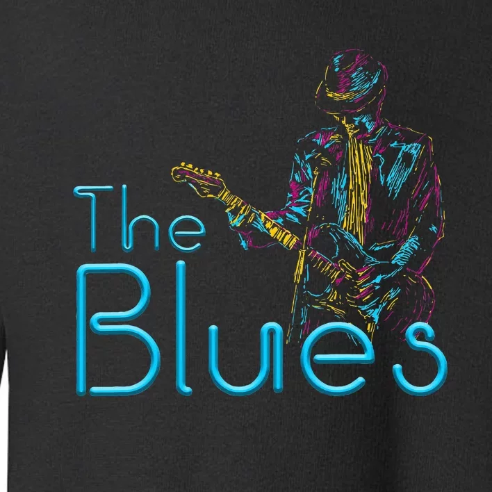 Guitarist Musician Blues Guitar Toddler Sweatshirt