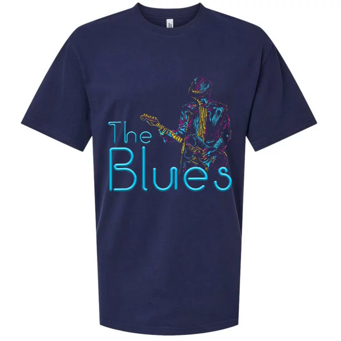 Guitarist Musician Blues Guitar Sueded Cloud Jersey T-Shirt