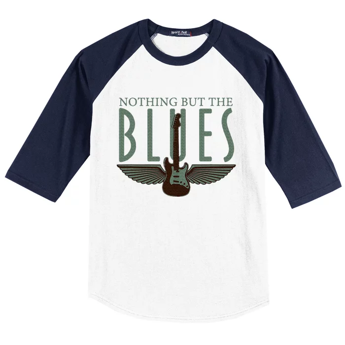 Guitarist Musician Blues Guitar Vintage Blues Music Lover Baseball Sleeve Shirt