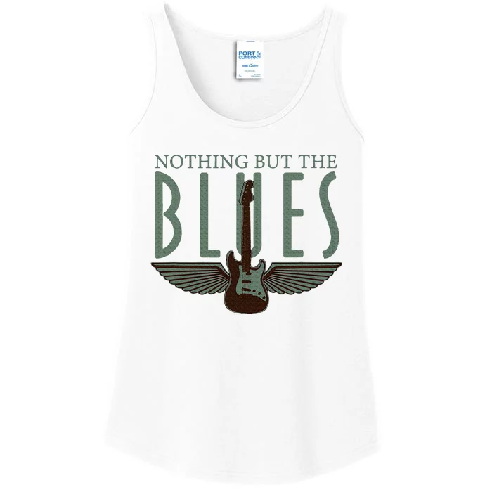 Guitarist Musician Blues Guitar Vintage Blues Music Lover Ladies Essential Tank