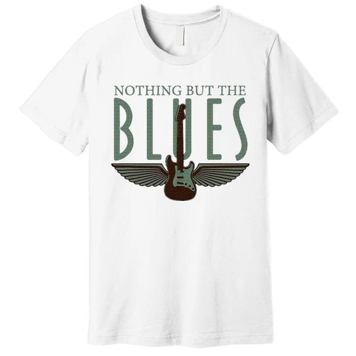 Guitarist Musician Blues Guitar Vintage Blues Music Lover Premium T-Shirt