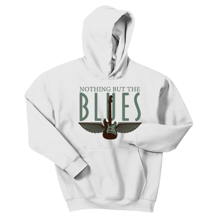 Guitarist Musician Blues Guitar Vintage Blues Music Lover Kids Hoodie