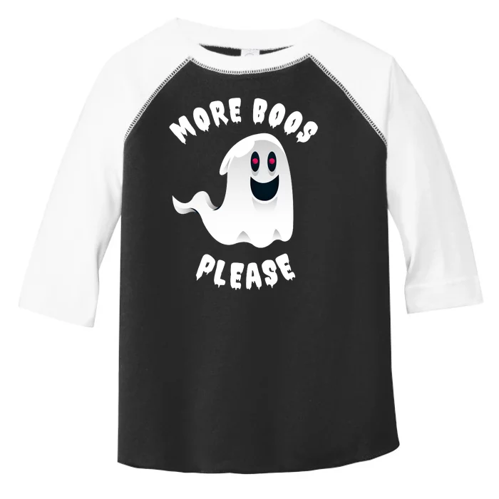 Ghost More Boos Please Halloween Toddler Fine Jersey T-Shirt