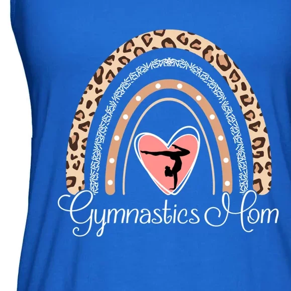 Gymnastics Mom Boho Rainbow Funny Gymnast Cute Gift Ladies Essential Flowy Tank