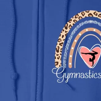 Gymnastics Mom Boho Rainbow Funny Gymnast Cute Gift Full Zip Hoodie