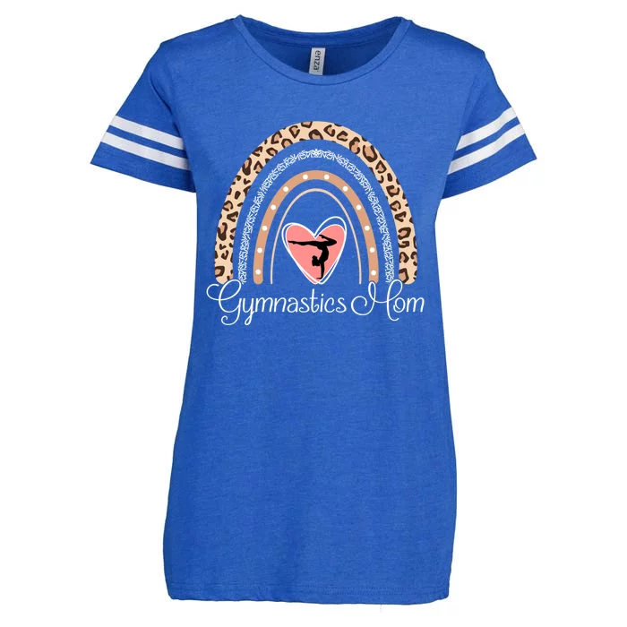 Gymnastics Mom Boho Rainbow Funny Gymnast Cute Gift Enza Ladies Jersey Football T-Shirt