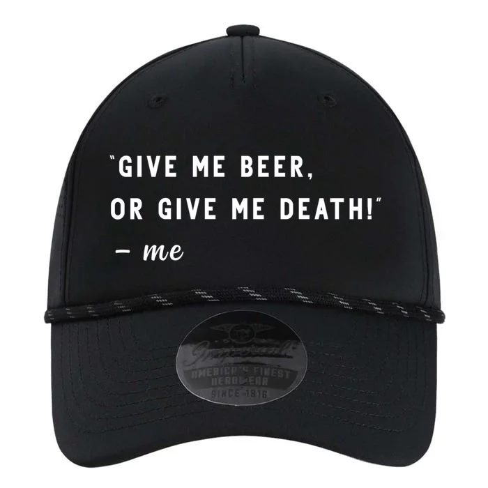 Give Me Beer Or Give Me Death Funny 4th Of July Liberty Meaningful Gift Performance The Dyno Cap