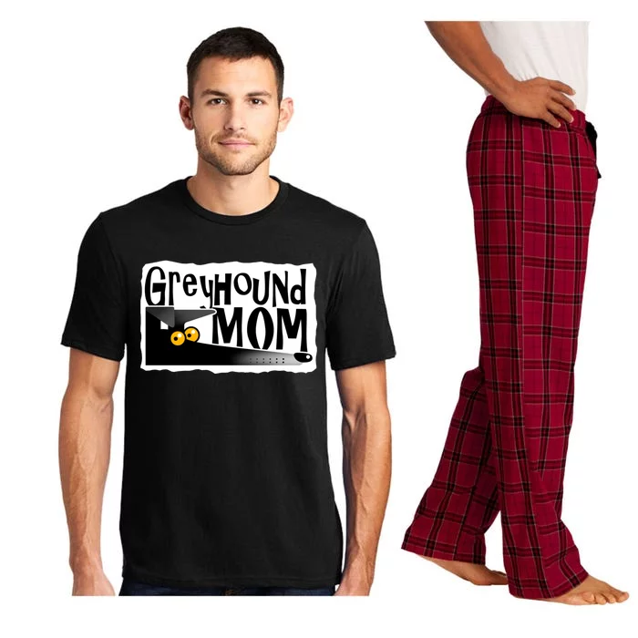 Greyhound Mom (Black) Pajama Set