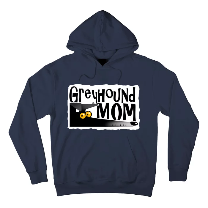 Greyhound Mom (Black) Hoodie