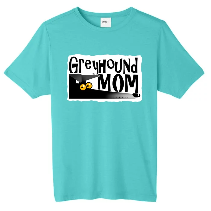 Greyhound Mom (Black) ChromaSoft Performance T-Shirt