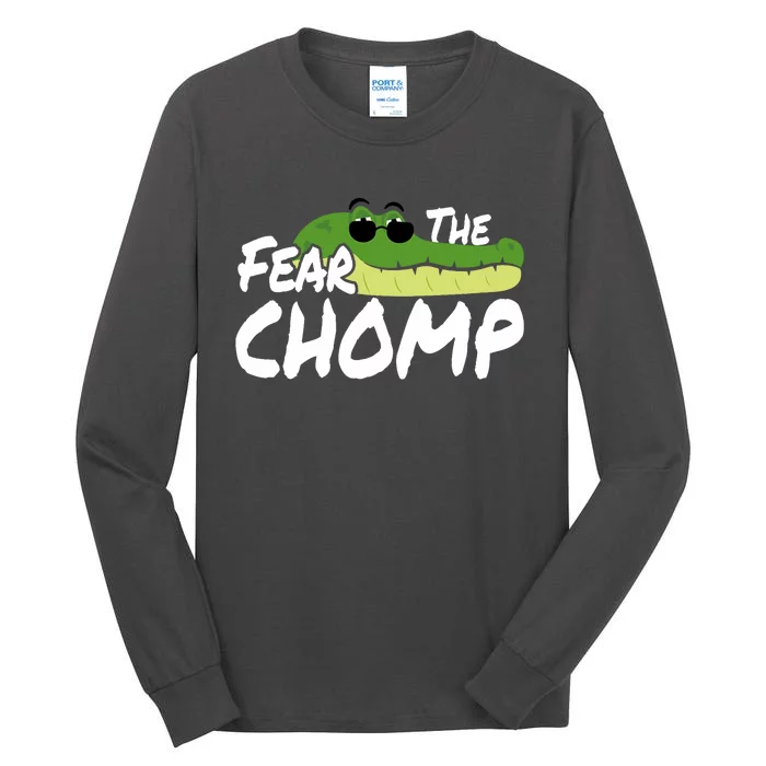 Gator Mascot Back To School Fear The Chomp Florida Game Tall Long Sleeve T-Shirt