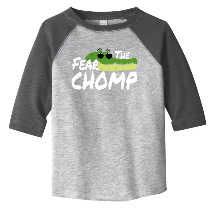 Gator Mascot Back To School Fear The Chomp Florida Game Toddler Fine Jersey T-Shirt