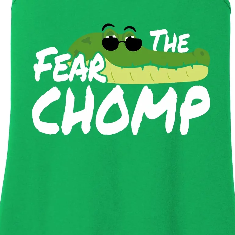 Gator Mascot Back To School Fear The Chomp Florida Game Ladies Essential Tank