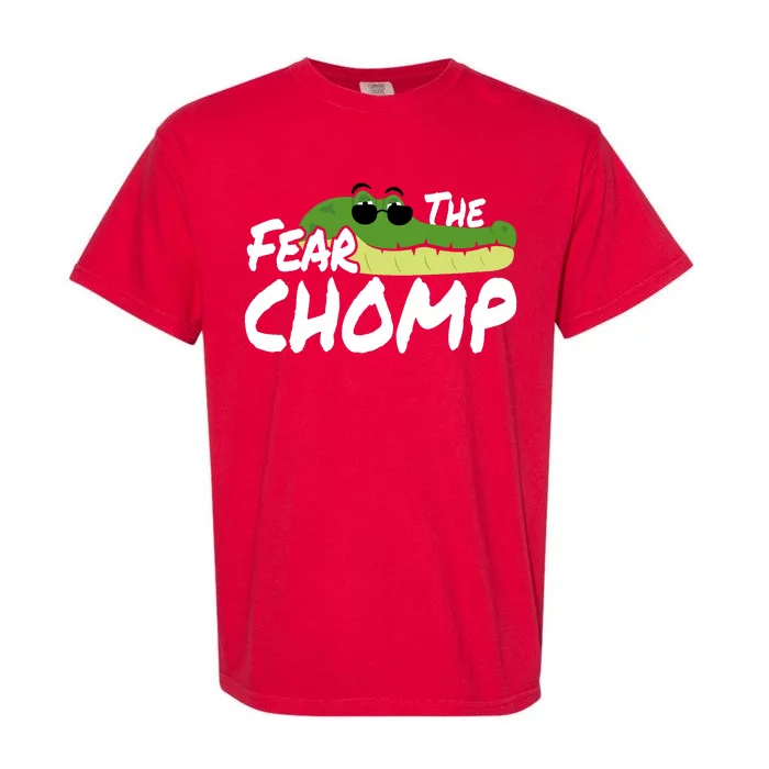 Gator Mascot Back To School Fear The Chomp Florida Game Garment-Dyed Heavyweight T-Shirt