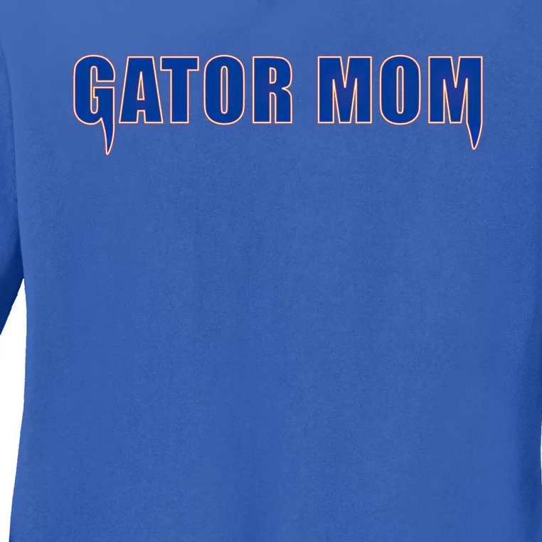 Gator Mom College Football Gift Ladies Long Sleeve Shirt