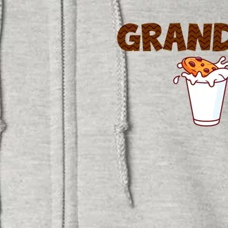 Grandma Milk Cookies Theme 1st Birthday Party Matching Full Zip Hoodie