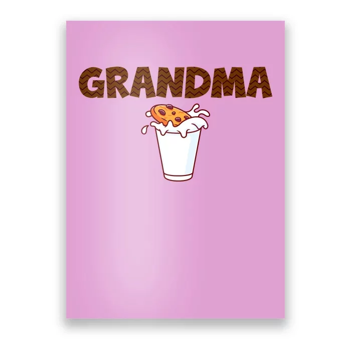 Grandma Milk Cookies Theme 1st Birthday Party Matching Poster