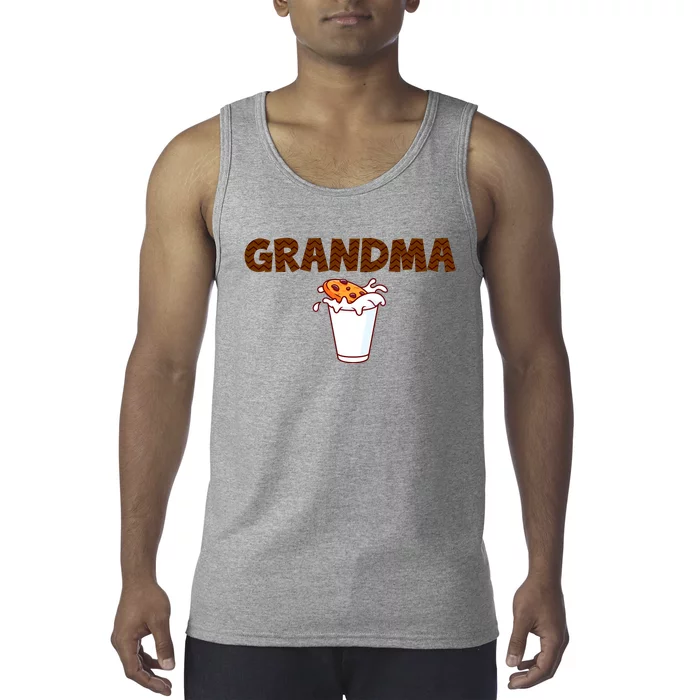 Grandma Milk Cookies Theme 1st Birthday Party Matching Tank Top