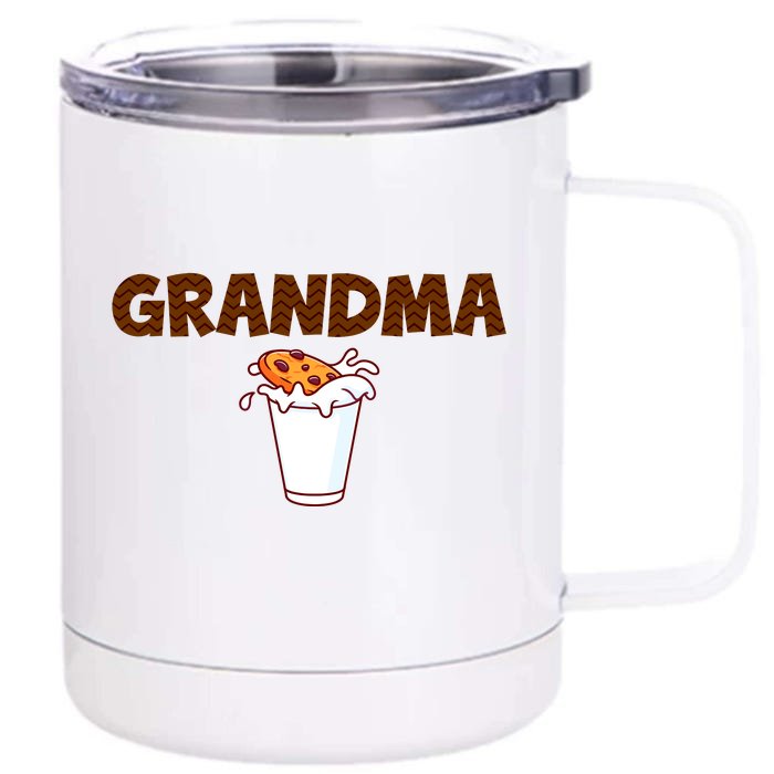 Grandma Milk Cookies Theme 1st Birthday Party Matching Front & Back 12oz Stainless Steel Tumbler Cup