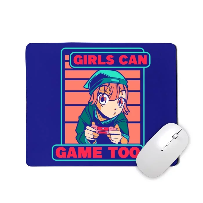 Gaming Motif Can Game Too Gamer Cool Gift Mousepad