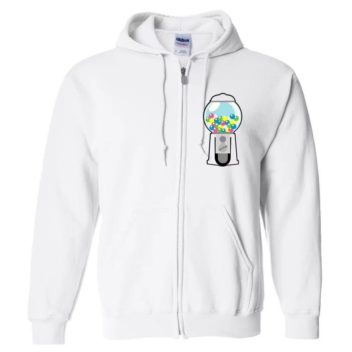 Gumball Machine Costume Halloween Kids Dress Up Full Zip Hoodie