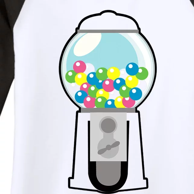 Gumball Machine Costume Halloween Kids Dress Up Women's Tri-Blend 3/4-Sleeve Raglan Shirt