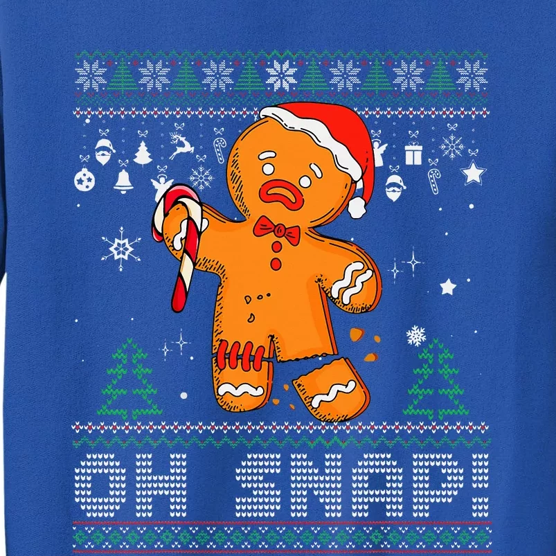 Gingerbread Man Cookie Ugly Sweater Oh Snap Christmas Sweatshirt