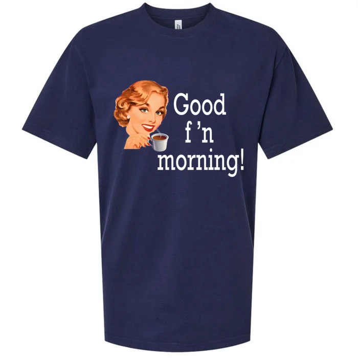 Good Morning Coffee 'S Happy Friday F'n Funny Great Gift Sueded Cloud Jersey T-Shirt