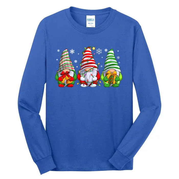 Gnomes Merry Christmas Pajama Gift Tall Long Sleeve T-Shirt