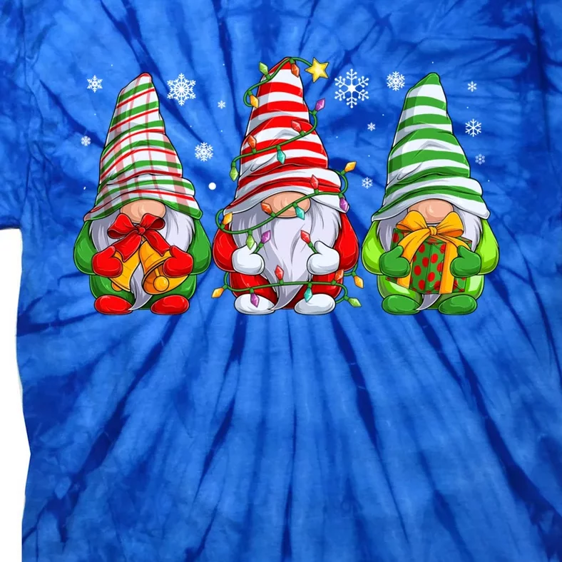 Gnomes Merry Christmas Pajama Gift Tie-Dye T-Shirt