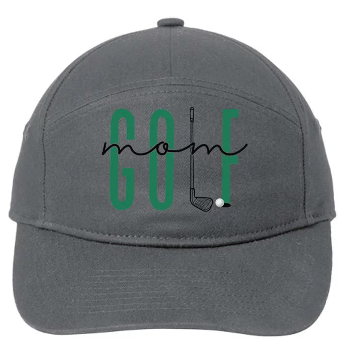 Golf Mom Crewneck Mothers Day Master Golf Women Girl 7-Panel Snapback Hat