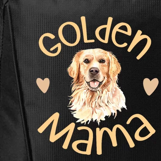 Golden Mama Cute Golden Retriever Dog Mom Pet City Backpack