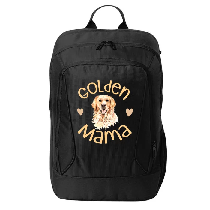 Golden Mama Cute Golden Retriever Dog Mom Pet City Backpack