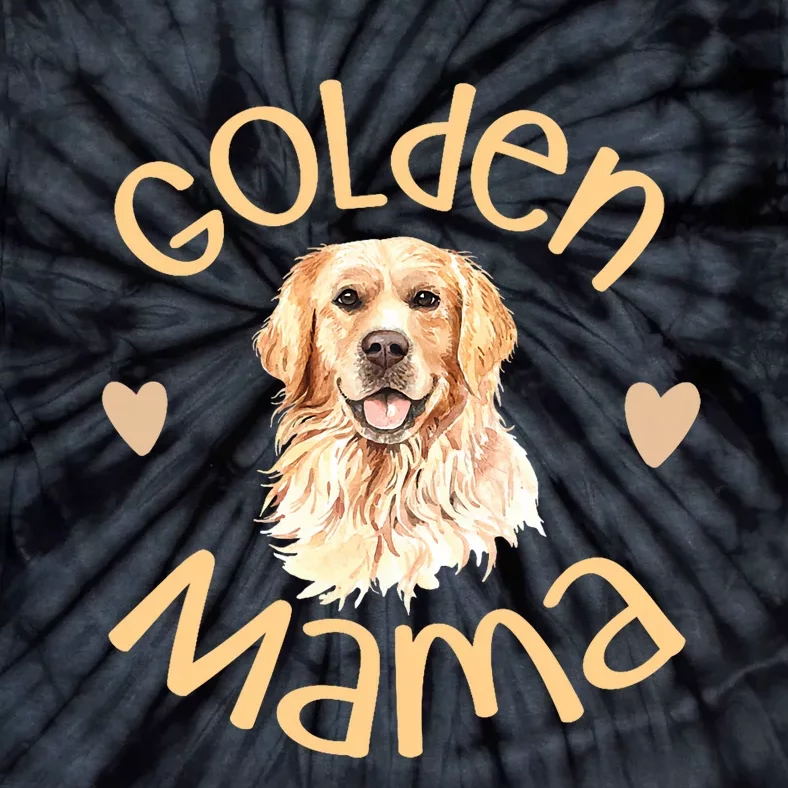 Golden Mama Cute Golden Retriever Dog Mom Pet Tie-Dye T-Shirt