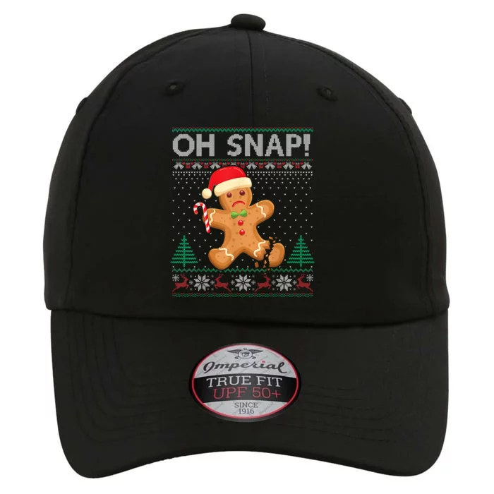 Gingerbread Man Cookie Ugly Sweater Oh Snap Christmas The Original Performance Cap