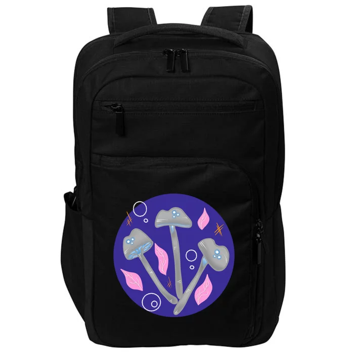 Grey Mushrooms Clipart Illustration Impact Tech Backpack