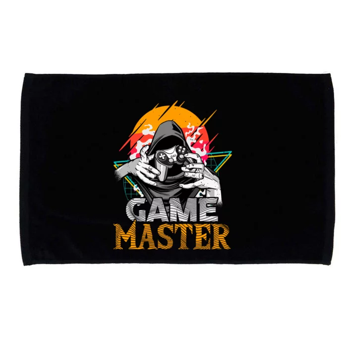 Game Master Cool Video Gaming Pc Gamer Illustration Gift Microfiber Hand Towel