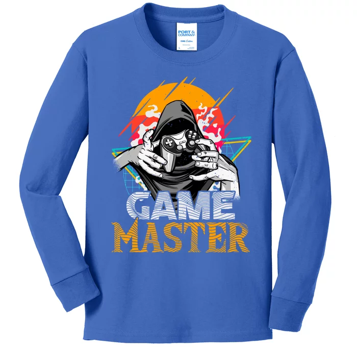 Game Master Cool Video Gaming Pc Gamer Illustration Gift Kids Long Sleeve Shirt