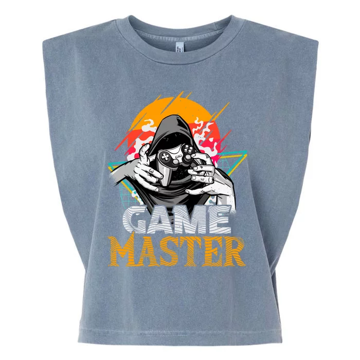 Game Master Cool Video Gaming Pc Gamer Illustration Gift Garment-Dyed Women's Muscle Tee