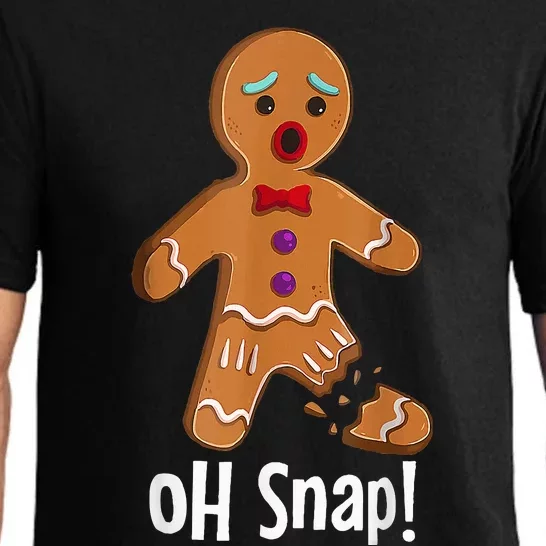 Gingerbread Man Cookie X Mas Oh Snap Funny Cute Christmas Pajama Set