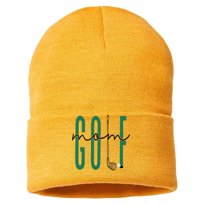 Golf Mom Crewneck Mothers Day Master Golf Girl Sustainable Knit Beanie