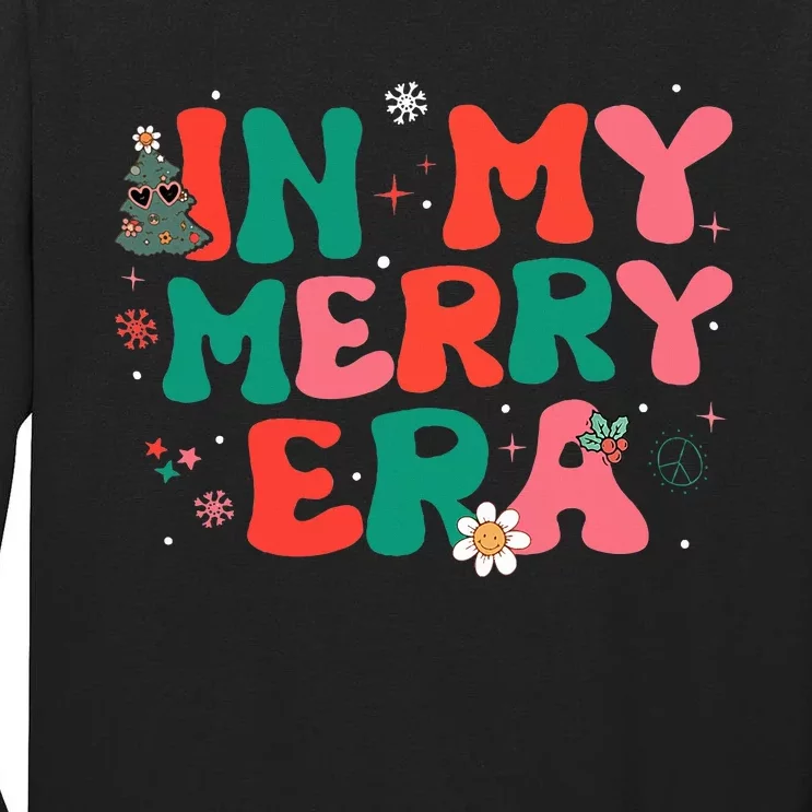 groovy merry christmas Xmas Holiday Christmas santa Tall Long Sleeve T-Shirt