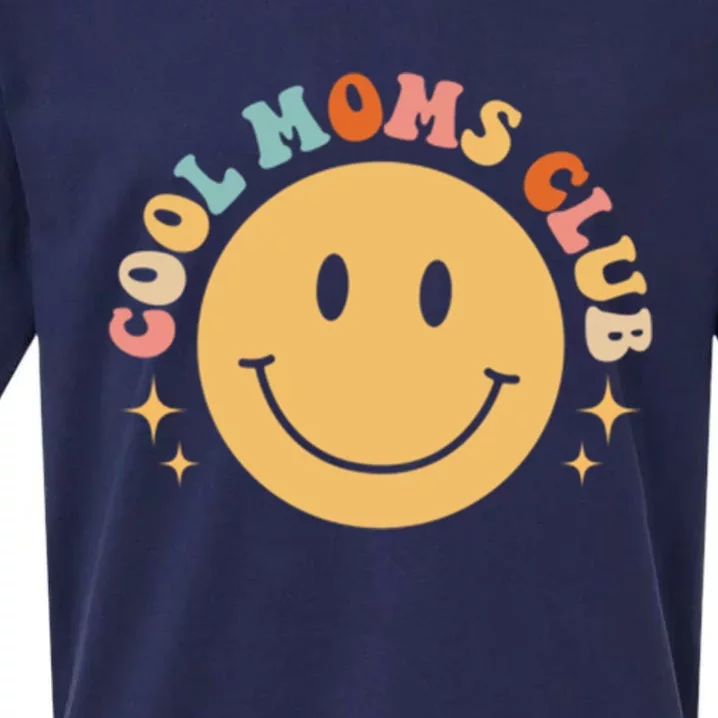 Groovy Mama Cool Moms Club Funny Cool Mom ( 2 Sided) Gift Sueded Cloud Jersey T-Shirt