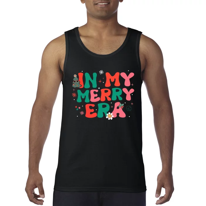 groovy merry christmas Xmas Holiday Christmas santa Tank Top