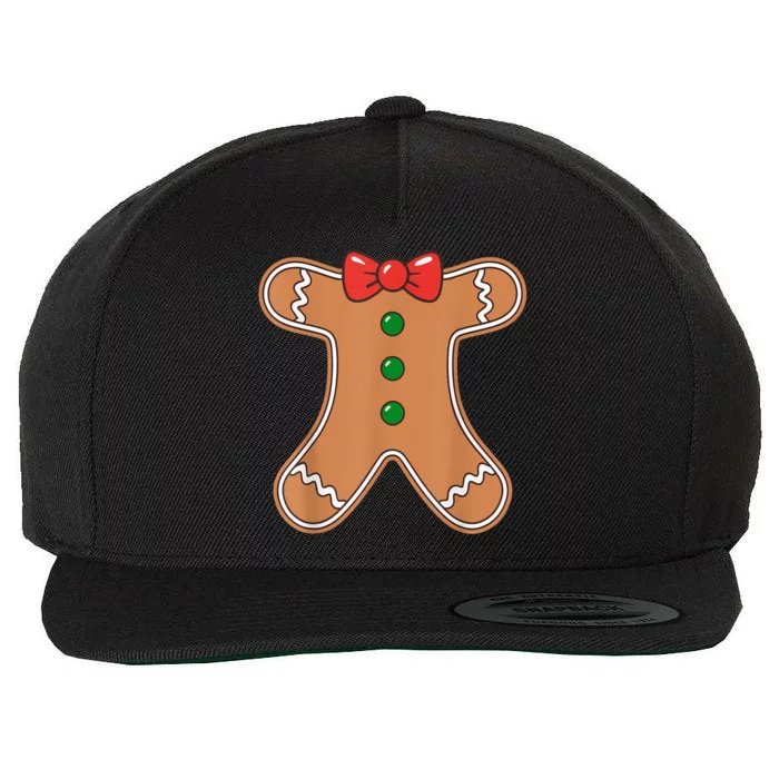 Gingerbread Man Cookie Costume Wool Snapback Cap