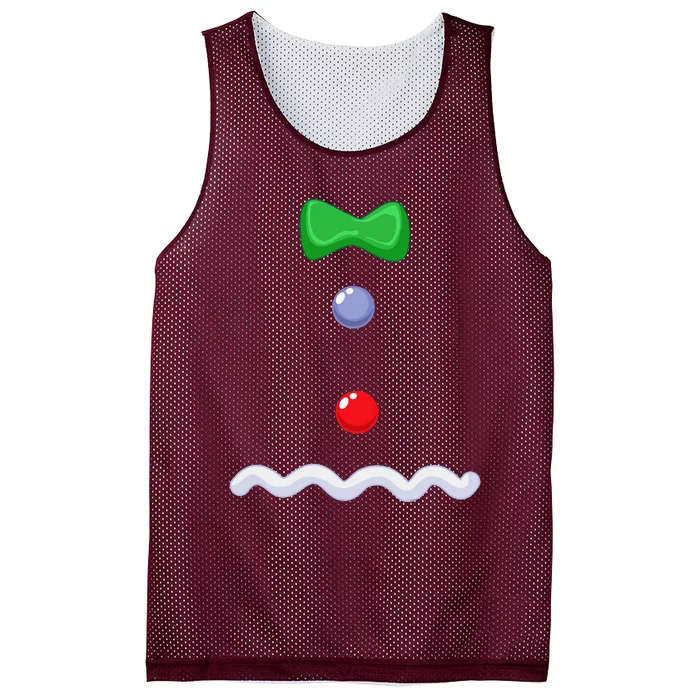 Gingerbread Man Christmas Costume Mesh Reversible Basketball Jersey Tank