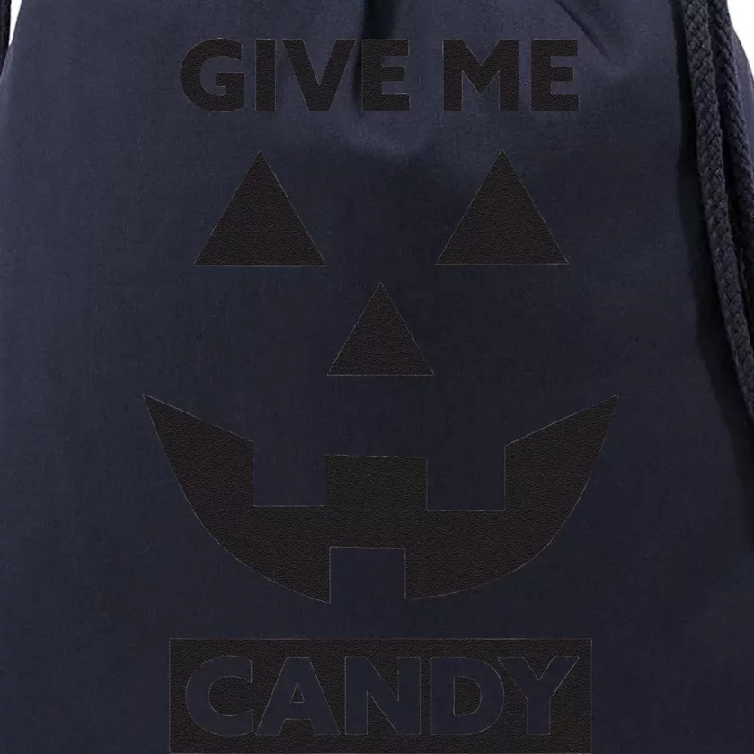 Give Me Candy Jack O Lantern Pumpkin Halloween Gift Drawstring Bag