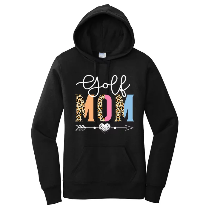 Golf Mom Cute Golf Game Mother's Day Leopard Women's Pullover Hoodie