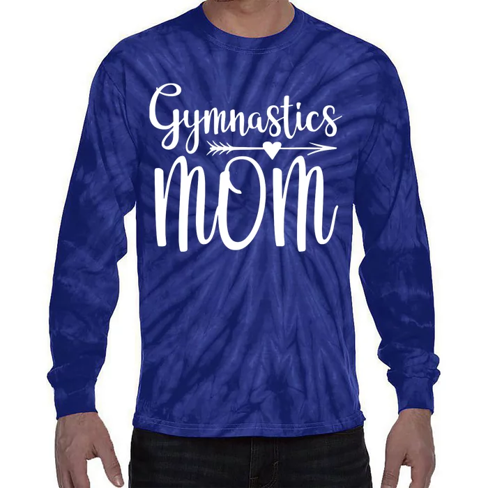 Gymnastics Mom Cute Gymnast Parent Tie-Dye Long Sleeve Shirt