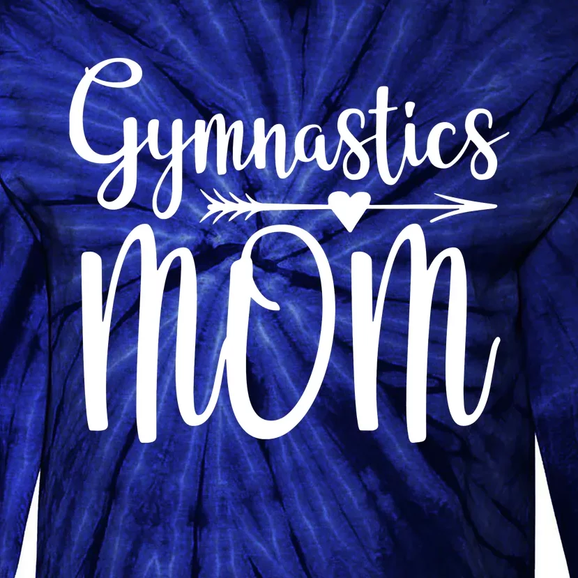 Gymnastics Mom Cute Gymnast Parent Tie-Dye Long Sleeve Shirt